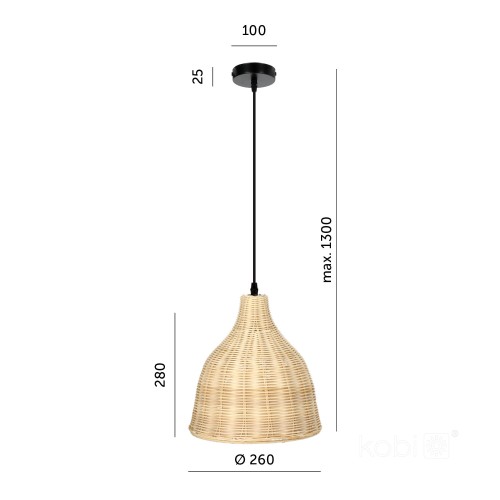 Lampa wisząca BOHO RENNES KRBORSCZ Kobi
