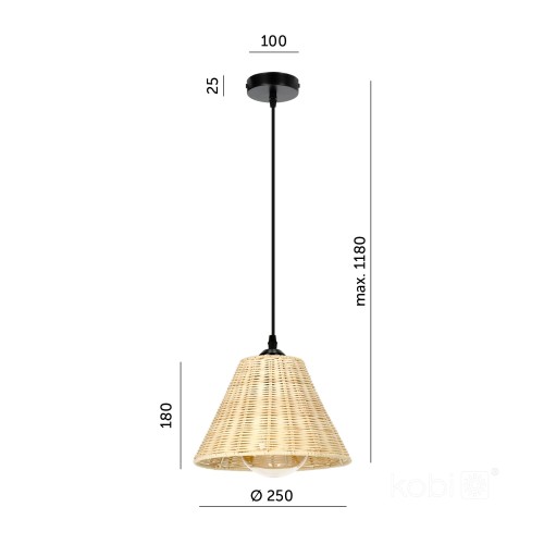 Lampa wisząca BOHO RONDA KRBORDCZ Kobi