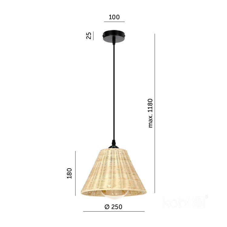 Lampa wisząca BOHO RONDA KRBORDCZ Kobi