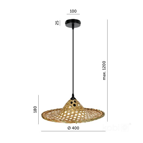 Lampa wisząca BOHO BRAGA KRBOBACZ Kobi