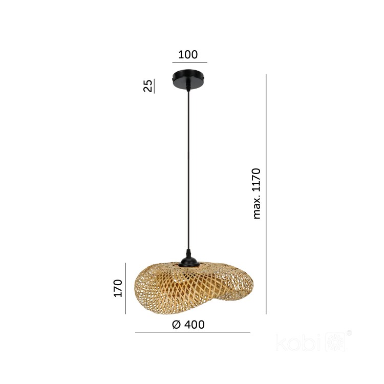 Lampa wisząca BOHO BRUGIA S KRBOBISCZ Kobi