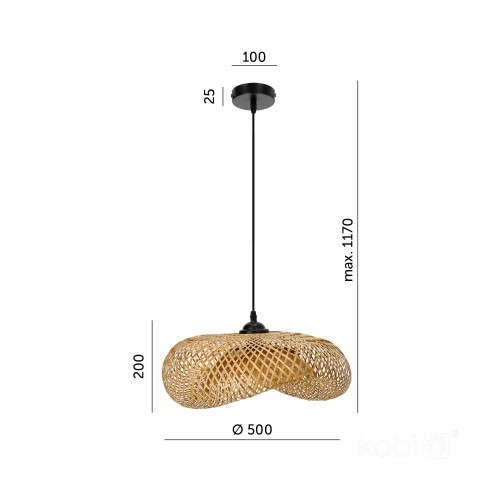 Lampa wisząca BOHO BRUGIA M KRBOBIMCZ Kobi