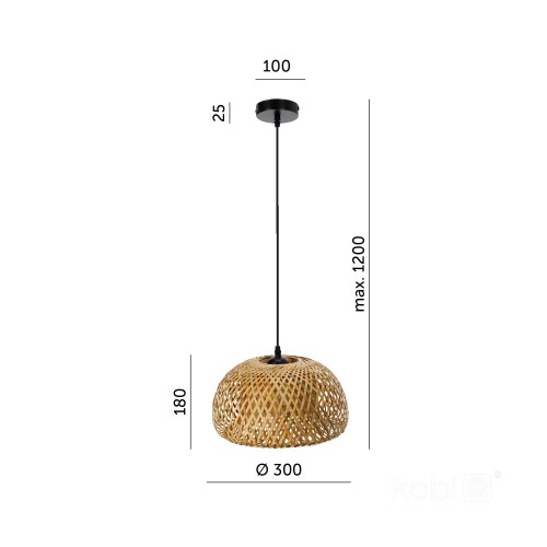 Lampa wisząca BOHO BAKU S KRBOBUSCZ Kobi