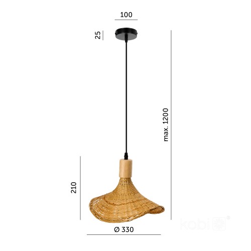 Lampa wisząca BOHO BIMINI KRBOBICZ Kobi