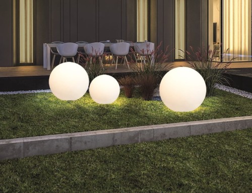 Świecąca Kula Ogrodowa 80cm CUMULUS XL 9714 NOWODVORSKI Lighting E27 230V zewnętrzna lampa elektryczna przenośna biała Cloud Forms Inspiracje Premium