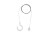 Zestaw do zawieszania lampy PICNIC WHITE 8107 NOWODVORSKI Lighting 219cm Hanging set for PICNIC WHITE dla lampy 8178 PICNIC LED linka zawieszka wieszak ogrodowa tarasowa Przenośna Latarenka Zewnętrzna Nowoczesna biały