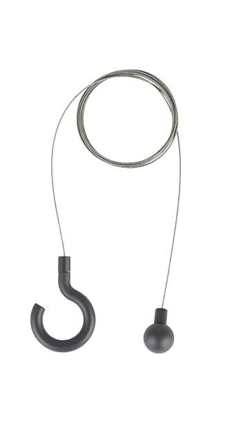 Zestaw do zawieszania lampy PICNIC GRAPHITE 8106 NOWODVORSKI Lighting 219cm Hanging set for PICNIC GRAPHITE dla lampy 8177 PICNIC LED linka zawieszka wieszak ogrodowa tarasowa Przenośna Latarenka Zewnętrzna Nowoczesna szara grafitowa