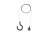 Zestaw do zawieszania lampy PICNIC GRAPHITE 8106 NOWODVORSKI Lighting 219cm Hanging set for PICNIC GRAPHITE dla lampy 8177 PICNIC LED linka zawieszka wieszak ogrodowa tarasowa Przenośna Latarenka Zewnętrzna Nowoczesna szara grafitowa