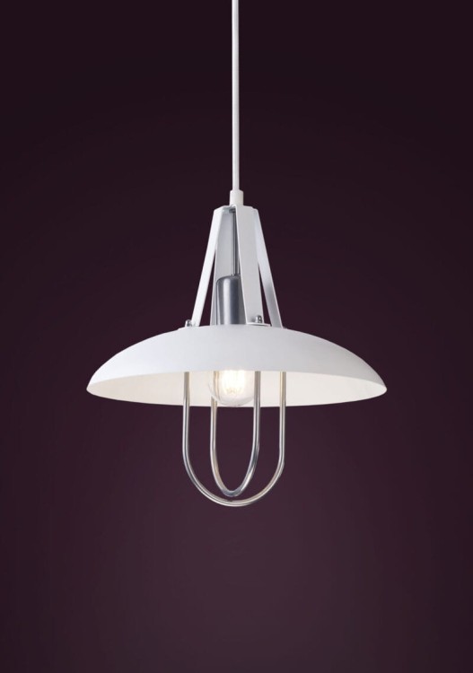 Lampa wisząca LUKA 1 BIAŁY I30706 Kobi