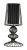 Lampa stołowa nocna stojąca Industrialna Loft AVEIRO S BLACK I 5411 NOWODVORSKI Lighting E27 43cm lampka Retro Vintage nowoczesna biurkowa wewnętrzna z drutu metalowa druciana czarna Premium
