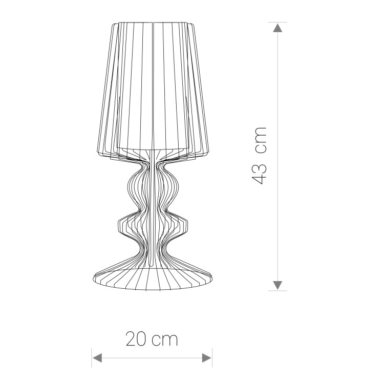 Lampa stołowa nocna stojąca Industrialna Loft AVEIRO S BLACK I 5411 NOWODVORSKI Lighting E27 43cm lampka Retro Vintage nowoczesna biurkowa wewnętrzna z drutu metalowa druciana czarna Premium