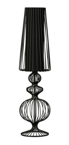 Lampa stołowa nocna stojąca Industrialna Loft AVEIRO L BLACK I 5126 NOWODVORSKI Lighting E27 78cm lampka Retro Vintage nowoczesna biurkowa wewnętrzna z drutu metalowa druciana czarna Premium