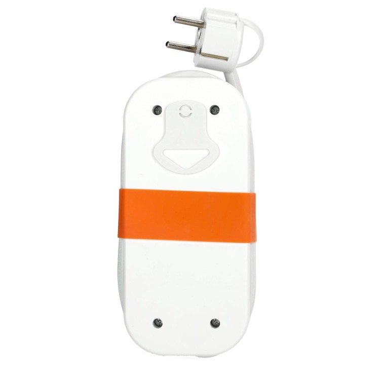 Przedłużacz elektryczny FLOWFLEXER ORANGE 2-gniazda 1,4m z uziem. + 2xUSB biały KDSN00000033 Kobi