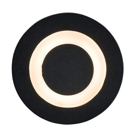 Oprawa najazdowa Okrągła dogruntowa Mini Lampa CIRCLET LED BLACK 8163 NOWODVORSKI Lighting 3W IP65 3000K do ogrodu gruntowa na podjazd nowoczesna do wbudowania czarna Premium