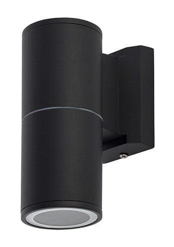 Lampa ogrodowa elewacyjna Kinkiet Zewnętrzny Nowoczesny EXE BLACK I 8331 NOWODVORSKI Lighting 1x GU10 IP54 aluminium metalowa na budynek jednostronna oświetlenie zewnętrzne matowy czarny Premium