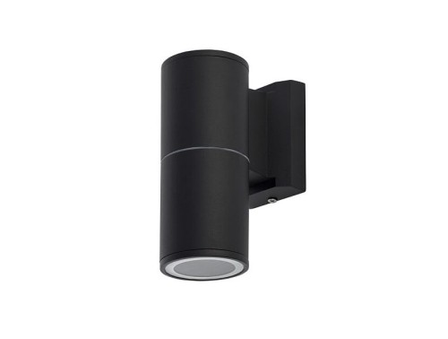 Lampa ogrodowa elewacyjna Kinkiet Zewnętrzny Nowoczesny EXE BLACK I 8331 NOWODVORSKI Lighting 1x GU10 IP54 aluminium metalowa na budynek jednostronna oświetlenie zewnętrzne matowy czarny Premium