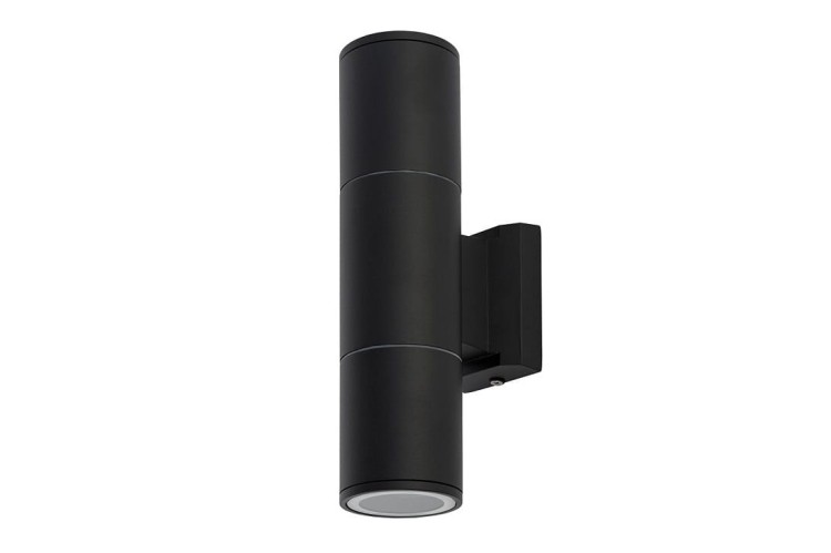 Lampa ogrodowa elewacyjna Kinkiet Zewnętrzny Nowoczesny EXE BLACK II 8330 NOWODVORSKI Lighting 2x GU10 IP54 aluminium metalowa na budynek dwustronna oświetlenie zewnętrzne matowy czarny Premium