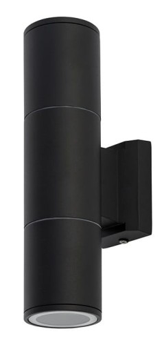 Lampa ogrodowa elewacyjna Kinkiet Zewnętrzny Nowoczesny EXE BLACK II 8330 NOWODVORSKI Lighting 2x GU10 IP54 aluminium metalowa na budynek dwustronna oświetlenie zewnętrzne matowy czarny Premium