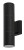 Lampa ogrodowa elewacyjna Kinkiet Zewnętrzny Nowoczesny EXE BLACK II 8330 NOWODVORSKI Lighting 2x GU10 IP54 aluminium metalowa na budynek dwustronna oświetlenie zewnętrzne matowy czarny Premium