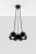 Lampa wisząca FREDDY 5 CZARNY ISLA0096 Kobi