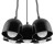 Lampa wisząca FREDDY 5 CZARNY ISLA0096 Kobi