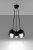 Lampa wisząca FREDDY 5 CZARNY ISLA0096 Kobi