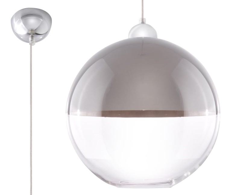 Lampa wisząca GINO SZARA ISL0271 Kobi