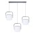 Lampa wisząca DELFA LED 45W barwa NEUTRALNA BIAŁA I1767996 Kobi