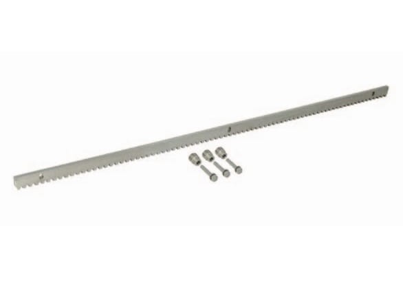 Listwa zębata Tousek S35105 4MB Stalowa Metalowa do spawania opakowanie Zestaw 4x1MB 12mm Ocynkowana ze śrubami podkładkami i tulejami tulejkami dystansowymi z gwintem do bram przesuwnych