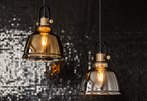 Lampa sufitowa wisząca Industrialna Loft AMALFI M GOLD 9153 Zwis NOWODVORSKI Lighting oświetleniowa żyrandol nowoczesna szklana metalizowana mosiądz ze złotym Inspiracje Premium
