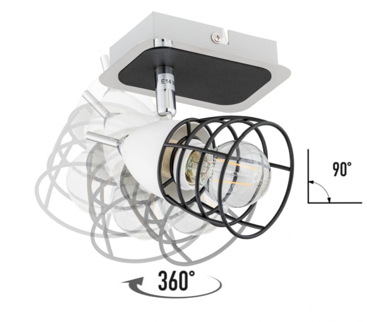 Lampa ścienno-sufitowa kinkiet ścienny SKY 1500 ISKY1500 Kobi pojedynczy