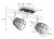Lampa ścienno-sufitowa kinkiet ścienno-sufitowy SKY 1522 ISKY1522 Kobi