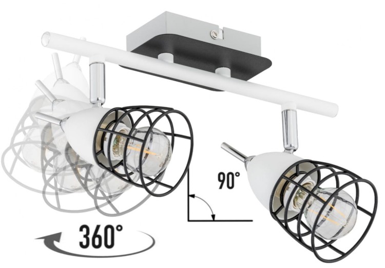 Lampa ścienno-sufitowa kinkiet ścienno-sufitowy SKY 1522 ISKY1522 Kobi