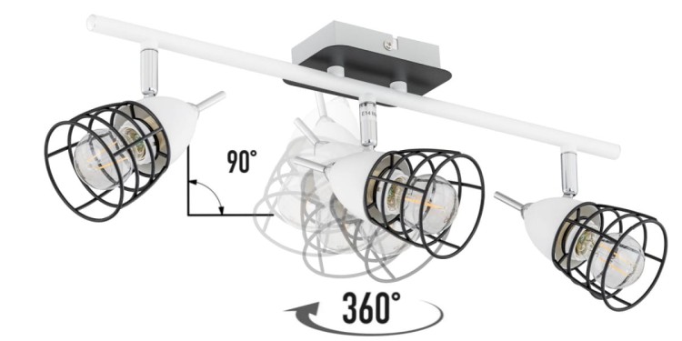 Lampa ścienno-sufitowa kinkiet ścienno-sufitowy SKY 1523 ISKY1523 Kobi