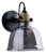 Lampa ścienna Kinkiet Industrialny Loft AMALFI I SMOKED 9154 NOWODVORSKI Lighting E27 nowoczesna oprawa oświetleniowa metalowy szklana metalizowana mosiądz ze srebrnym pojedynczy Inspiracje Premium