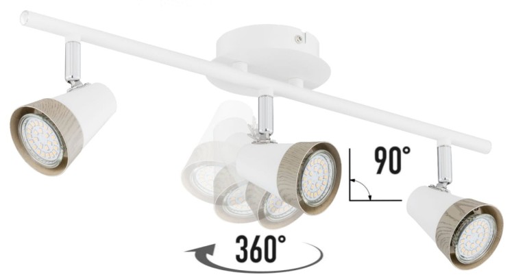 Lampa ścienno-sufitowa kinkiet ścienno-sufitowy ROX 1303 IROX1303 Kobi