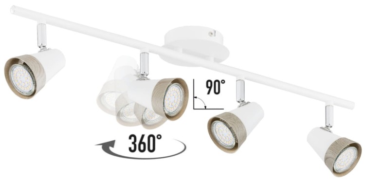 Lampa ścienno-sufitowa kinkiet ścienno-sufitowy ROX 1304 IROX1304 Kobi