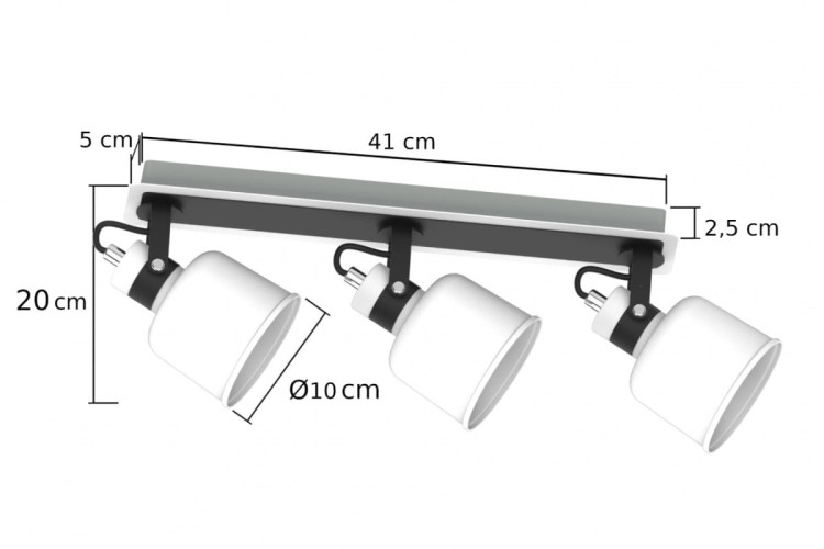 Lampa ścienno-sufitowa kinkiet ścienno-sufitowy PAKO 1203 IPAKO1203 Kobi