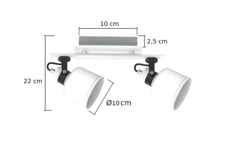 Lampa ścienno-sufitowa kinkiet ścienno-sufitowy PAKO 1212 IPAKO1212 Kobi