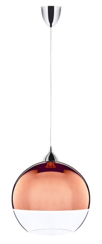 Lampa sufitowa wisząca Industrialna Loft GLOBE COPPER S 5763 NOWODVORSKI Lighting E27 nowoczesna oświetleniowa żyrandol szklana przyciemniana kula Miedziana przezroczysta Inspiracje Premium