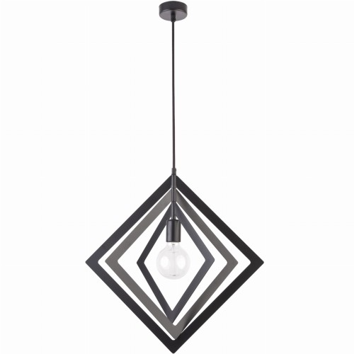 Lampa wisząca TRIK M ROMB CZARNA I31177 Kobi