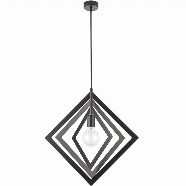 Lampa wisząca TRIK M ROMB CZARNA I31177 Kobi