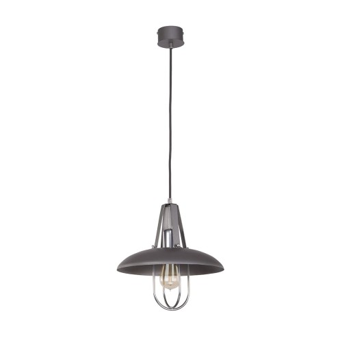 Lampa wisząca LUKA 1 SZARY I30705 Kobi