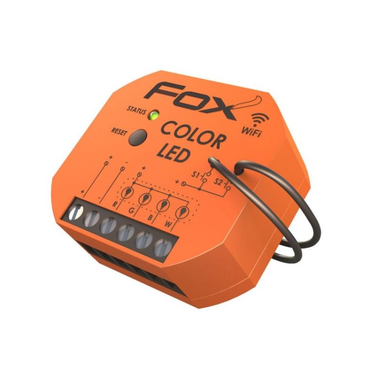 Color LED Sterownik kolorowego (RGBW) oświetlenia LED 12/24V Wi-Fi WI-RGBW-P F&F FOX