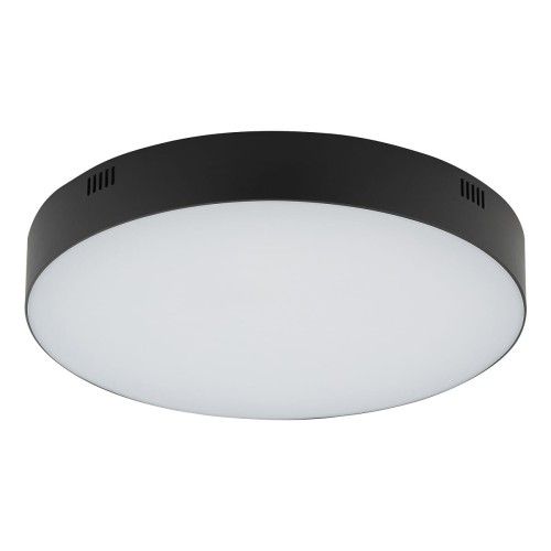 Lampa sufitowa LID ROUND LED 50W BLACK 10418 NOWODVORSKI Lighting 50W 4000K oświetleniowa plafon nowoczesny do kuchni korytarza czarny czarna metal Inspiracje Premium