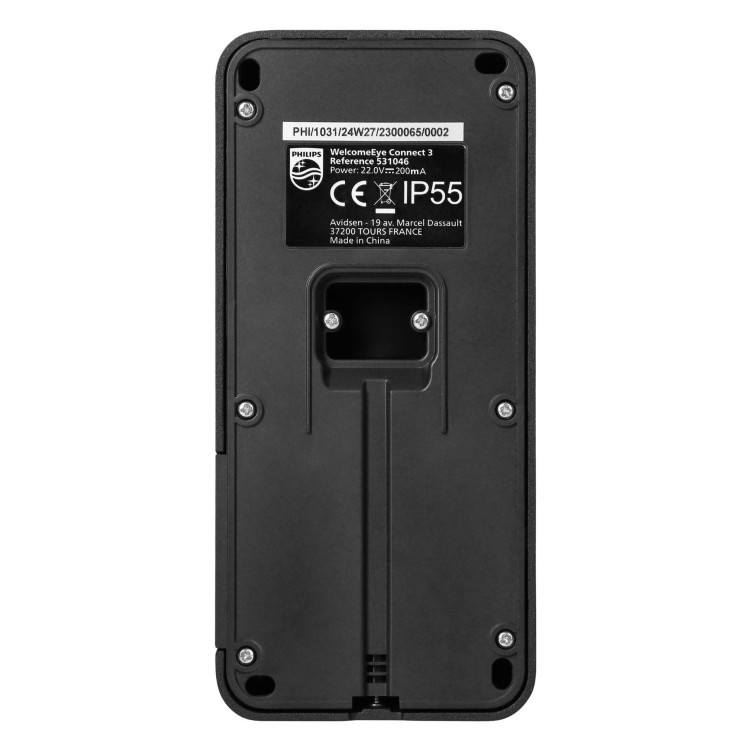 Zestaw wideodomofonowy 7" komplet WelcomeEye Connect 3 531046P Philips SMART wideodomofon 3K LCD dzwonek przewodowy z WiFi bezsłuchawkowy z brelokami czytnikiem kart RFID OSD sterowanie furtką i bramą Inteligentny telefonem i głosem Google Home Alexa