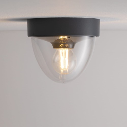 Plafon Zewnętrzny Lampa elewacyjna NOOK GRAPHITE 7965 NOWODVORSKI Lighting E27 IP44 na budynek oświetlenie zewnętrzne matowy grafitowy grafitowa Inspiracje Premium