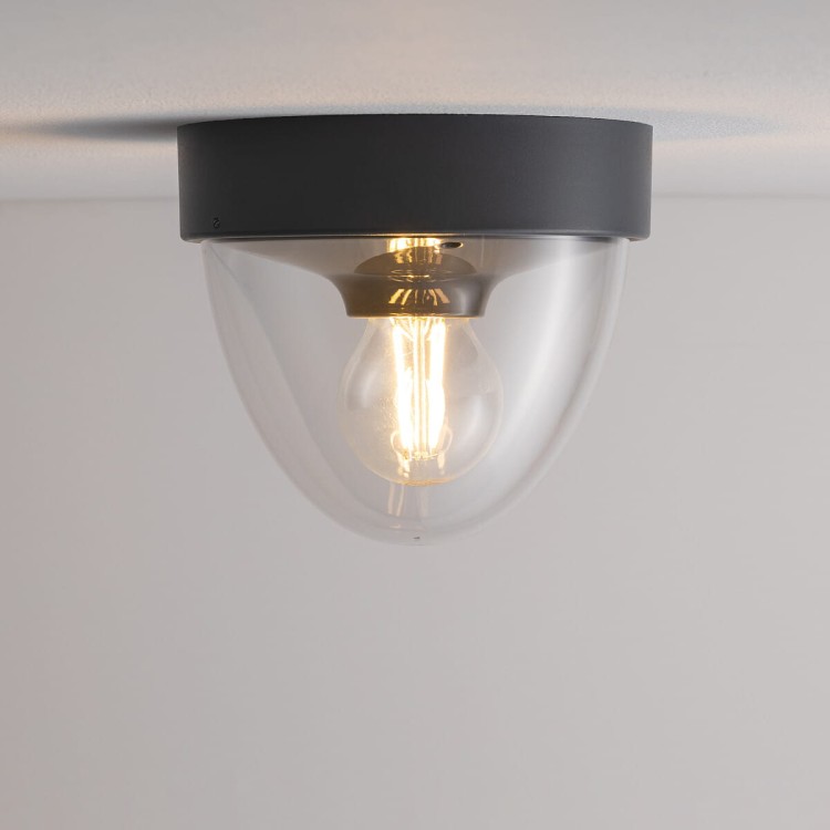 Plafon Zewnętrzny Lampa elewacyjna NOOK GRAPHITE 7965 NOWODVORSKI Lighting E27 IP44 na budynek oświetlenie zewnętrzne matowy grafitowy grafitowa Inspiracje Premium
