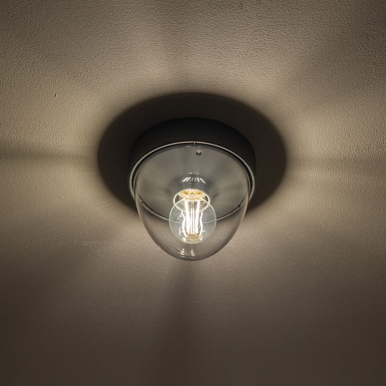Plafon Zewnętrzny Lampa elewacyjna NOOK GRAPHITE 7965 NOWODVORSKI Lighting E27 IP44 na budynek oświetlenie zewnętrzne matowy grafitowy grafitowa Inspiracje Premium