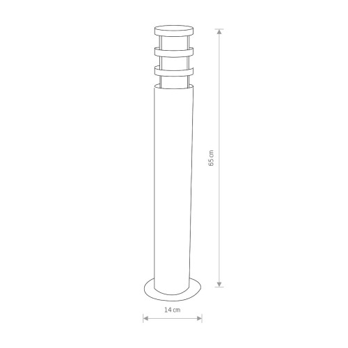 Lampa Stojąca Ogrodowa NORIN I 4446 NOWODVORSKI Lighting IP44 zewnętrzna elektryczna do oświetlenia ścieżki drogi podjazdu grafitowa Inspiracje Premium